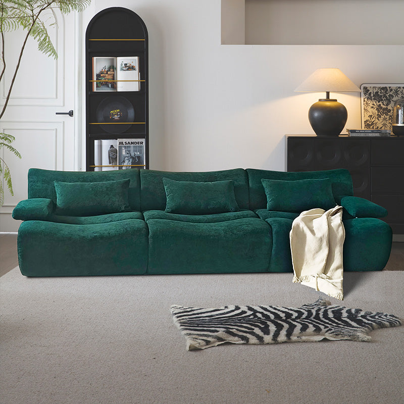 compressed sofa green